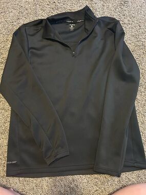 Layer 8 Black Zip-Front Athletic Top